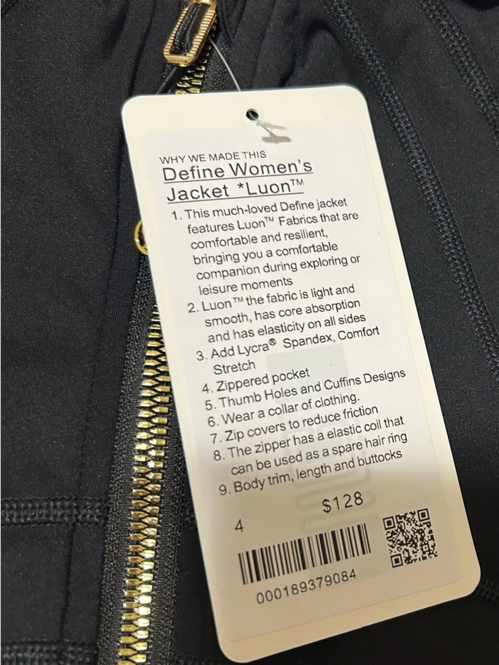 lululemon athletica Black Zip-Front Active Jacket & Pants Set with Gold Zipper - Picture 2 of 5